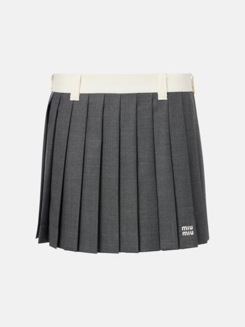 Miu Miu pleated mini skirt