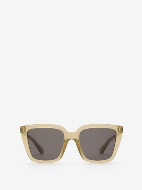 Burberry Check Engraved Square Sunglasses​