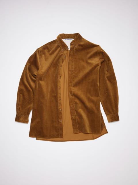Corduroy shirt - Almond brown