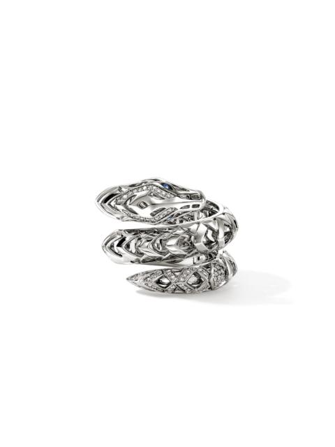 JOHN HARDY Naga Ring, Sterling Silver, Blue Sapphires