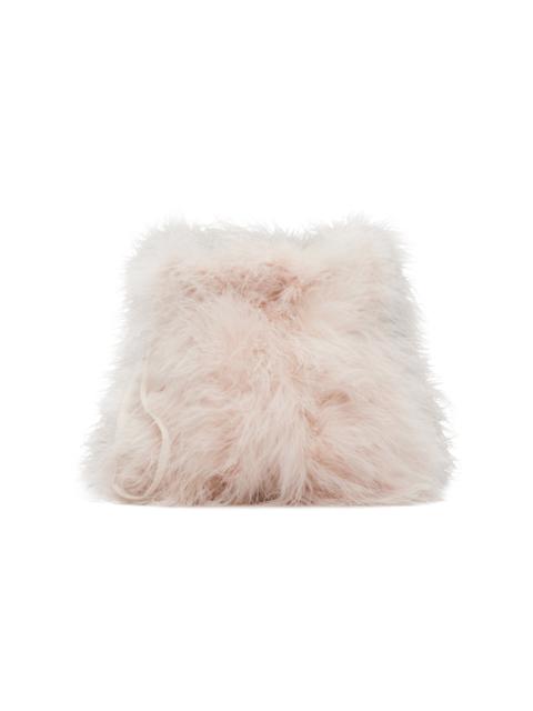 Yves Salomon Pink Feather Pouch