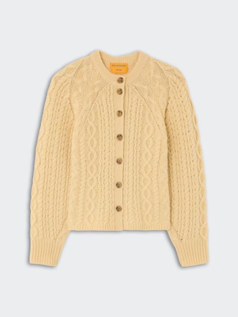 GUEST IN RESIDENCE Cable Sculpted Cardigan
