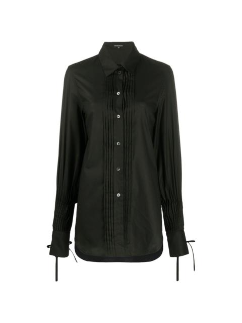 pleated detail shirt