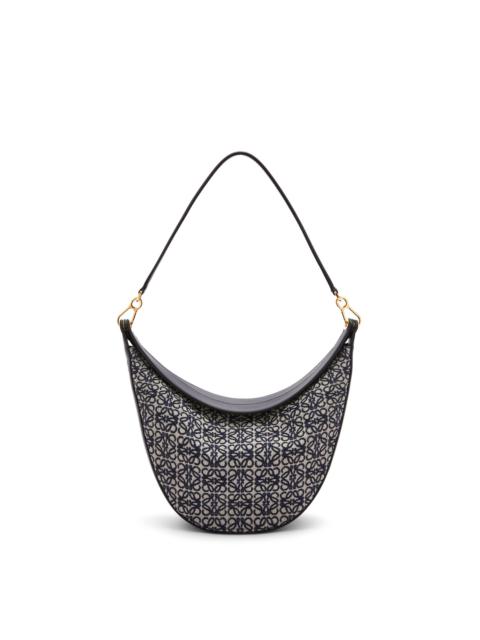 LOEWE Luna bag in Anagram jacquard and classic calfskin