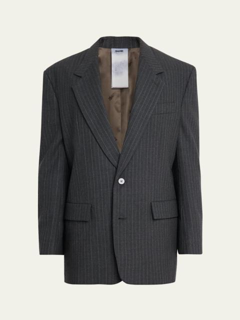 MAGLIANO Men's Pinstripe Wool-Blend Two-Button Jacket