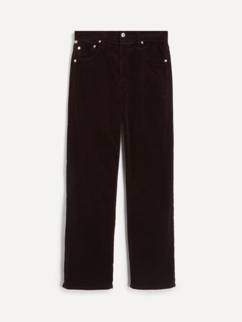Citizens of Humanity Palama Straight Corduroy Trousers in Barrister