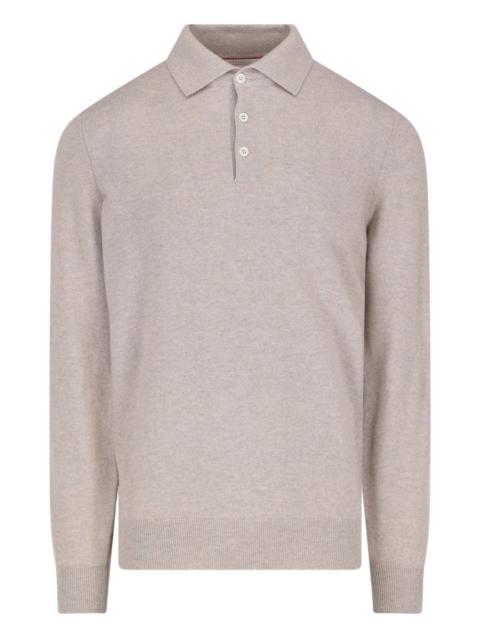 Brunello Cucinelli long-sleeve polo shirt