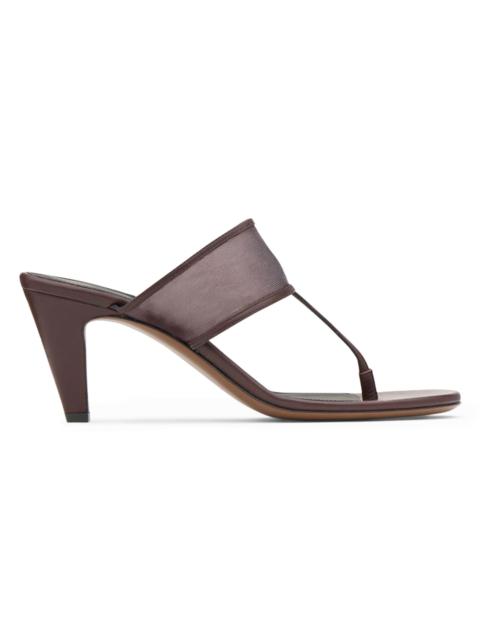 NEOUS Women's Nostalgic Modernism Vena 65MM Leather Sandals - Dark Chocolate