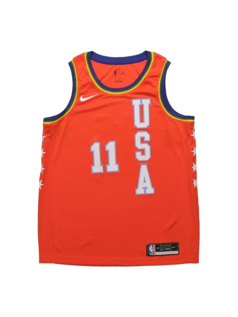 Nike Nike NBA Trae Young All-Star Swingman Jersey SW Fan Edition 2020 Chicago 11 Orange CU8606-801