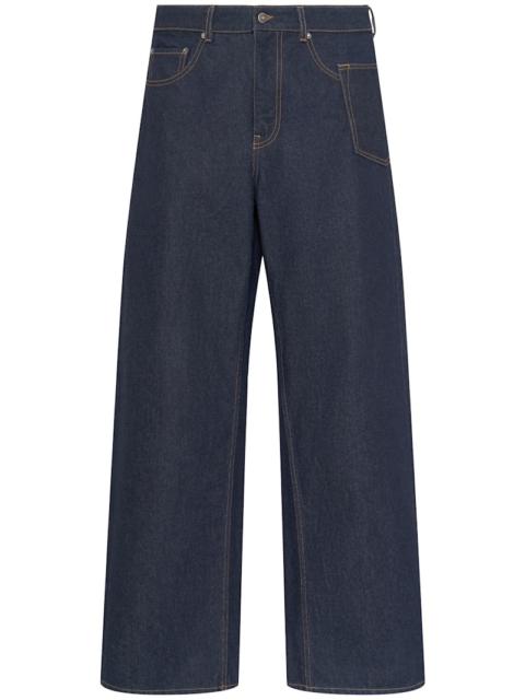 Journey cotton denim wide jeans