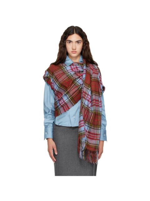 Vivienne Westwood Blue & Red Bolero Shawl