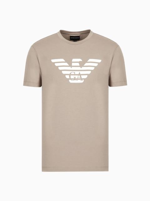 Pima-jersey T-shirt with logo print