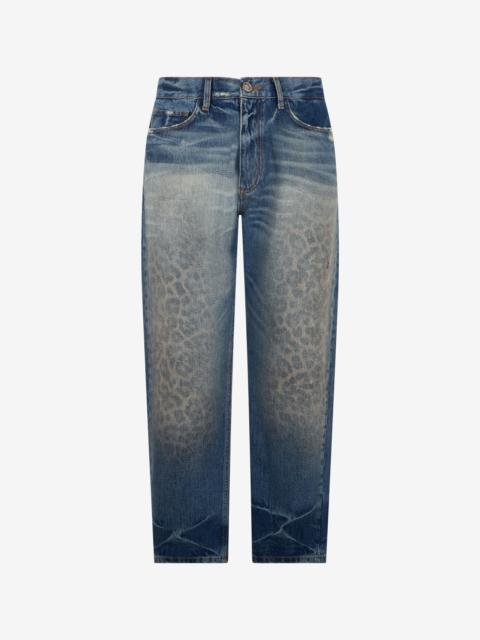 Roberto Cavalli Straight-Leg Cotton Denim