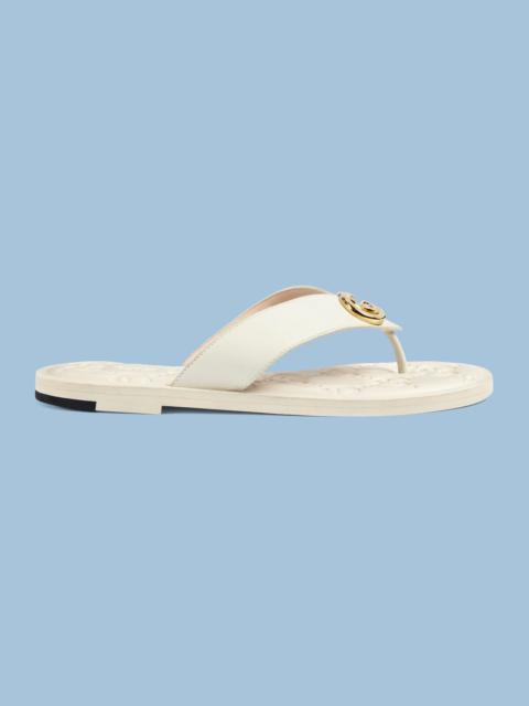 GUCCI Women's Interlocking G thong sandal