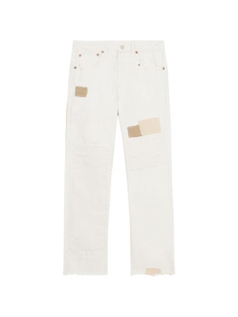 FORTELA 965 John patchwork frayed jeans