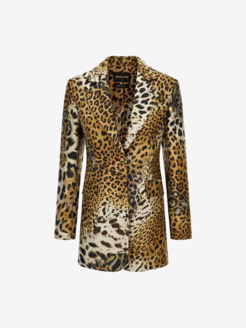 Roberto Cavalli Jaguar Skin print Blazer