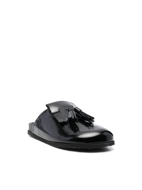 MSGM tassel-detail leather slippers