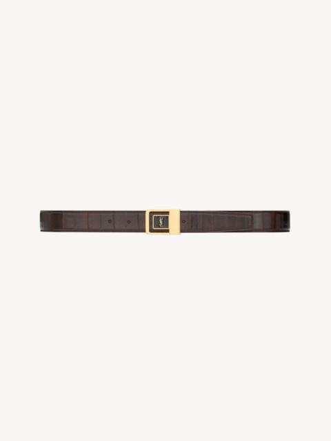SAINT LAURENT LA 66 BUCKLE BELT IN EEL