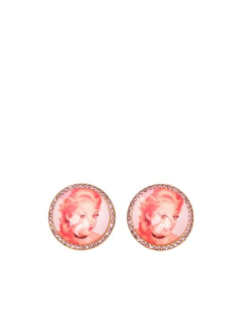 Chopova Lowena portrait rhinestoneembellished hair clips (set of two)