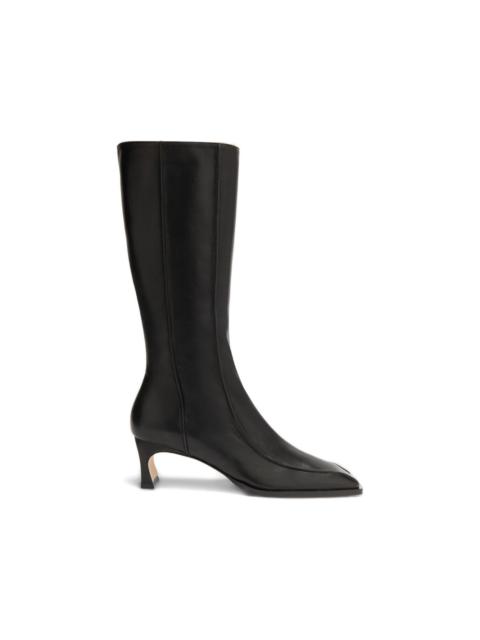 BY FAR Nieves square-toe leather boots