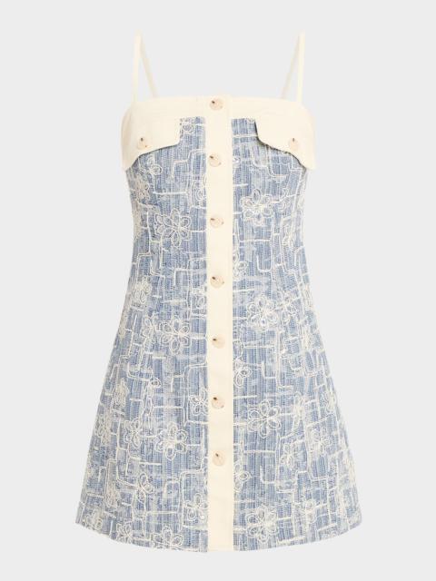 RAMY BROOK Luise Floral Embroidered Mini Dress