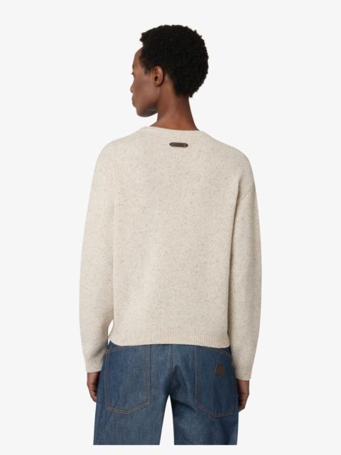 Moschino WOOL-SILK BLEND SWEATER WITH LOGO