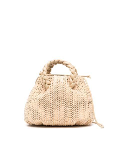 HEREU Bombon interwoven-raffia tote bag