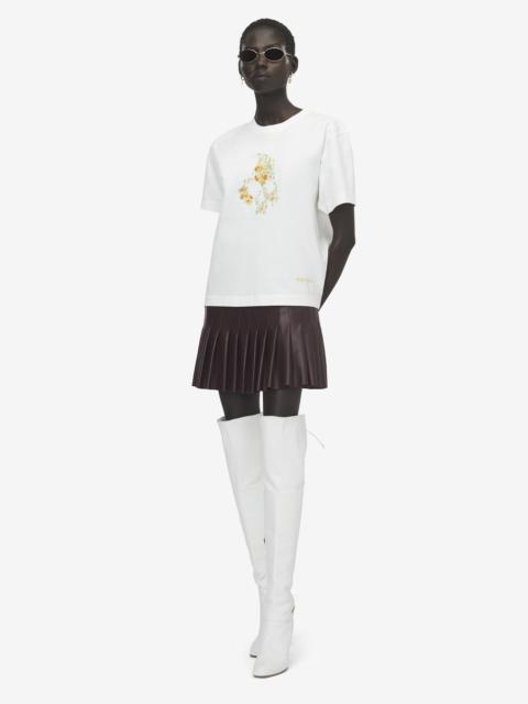 Alexander McQueen Floral Skull T-shirt