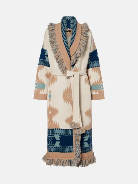 Alanui Icon jacquard virgin wool cardigan