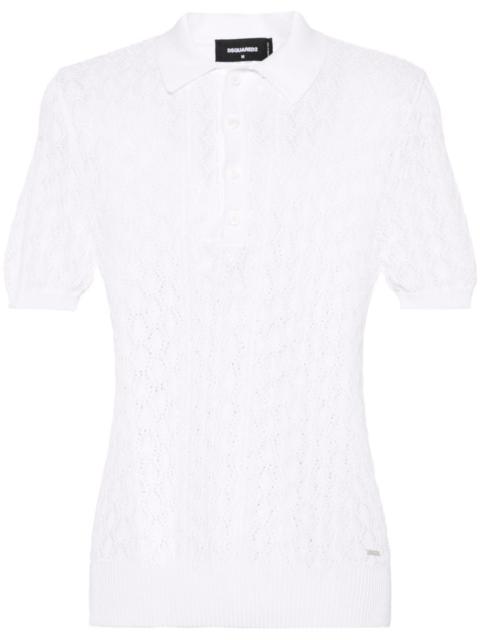 DSQUARED2 open-knit polo shirt