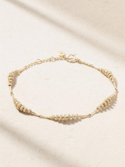 By Pariah Helix gold-plated diamond bracelet Gold