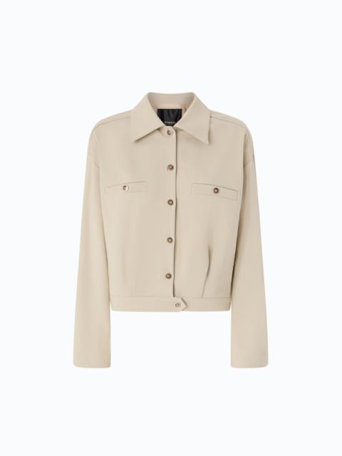PINKO RELAXED-FIT OVERSHIRT IN FULL MILANO-KNIT FABRIC