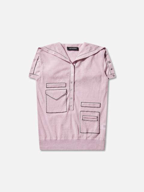 Kiko Kostadinov Women's Kreiner Knit Rollneck Top Pale Pink