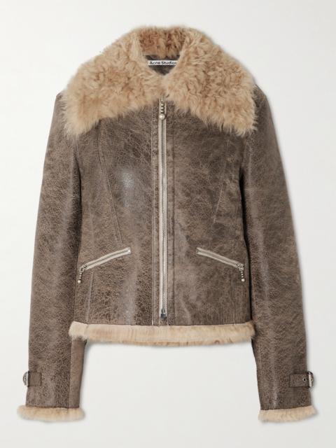 Acne Studios Distressed Shearling Jacket