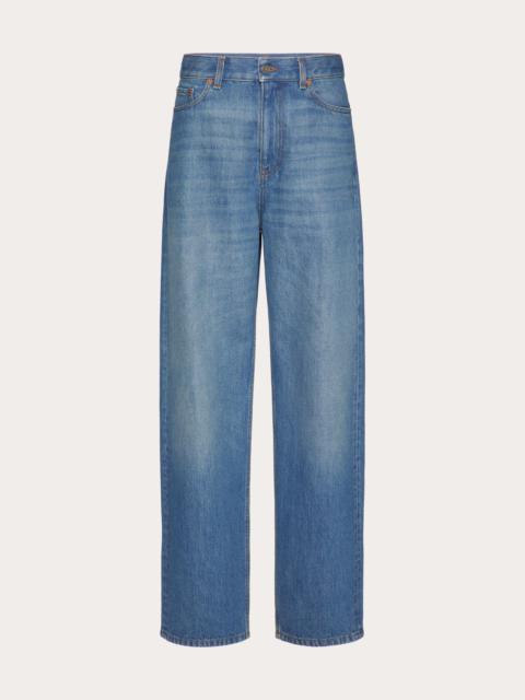 Valentino MEDIUM BLUE DENIM TROUSERS