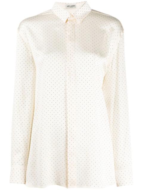SAINT LAURENT studded shirt