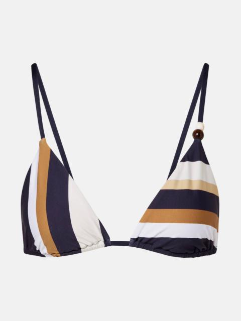 SIR. String striped bikini top