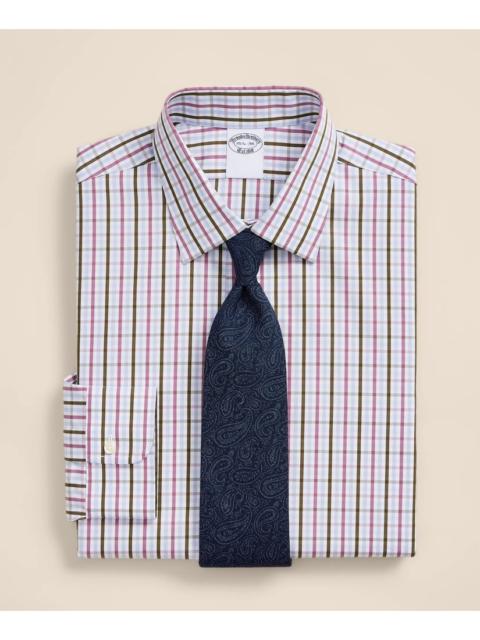 Brooks Brothers Pure Supima® Cotton Regular-Finish Ainsley Collar, Check Dress Shirt