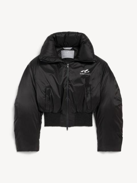 BALENCIAGA Women's Bodies Cropped Puffer in Black