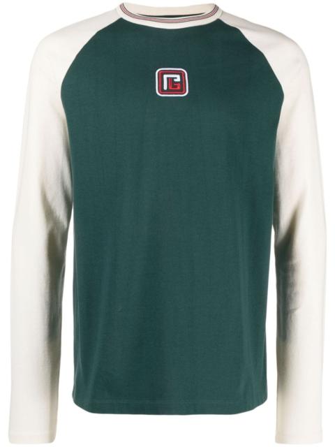 Balmain PB-embroidered long-sleeve T-shirt