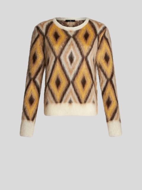 Etro ROUND NECK JACQUARD JUMPER