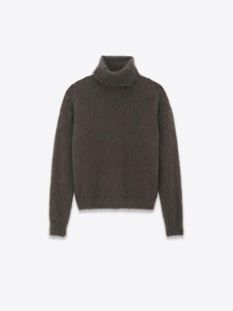 SAINT LAURENT turtleneck sweater in mohair