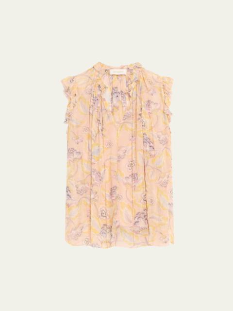 Illustration Frilled Tank Top