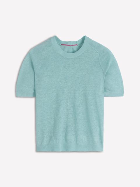 BODEN Agnes Linen T-Shirt-Seamist Blue