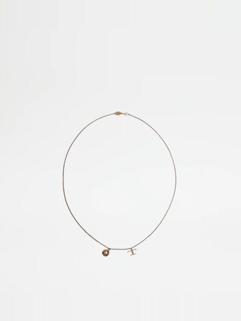 Tod's WORLD MAP NECKLACE - GOLD