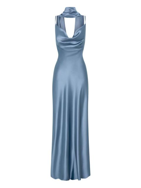NICHOLAS cowl-neck maxi dress