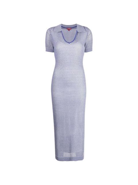 Oceane lined mesh midi dress