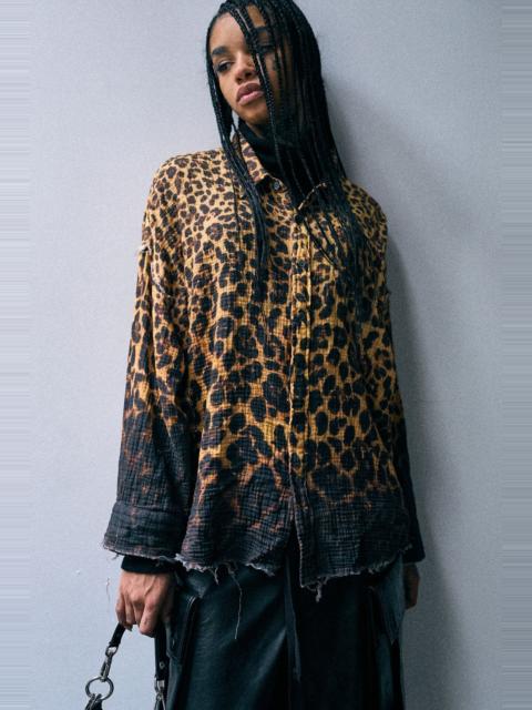 R13 Shredded Seam Drop Neck Shirt