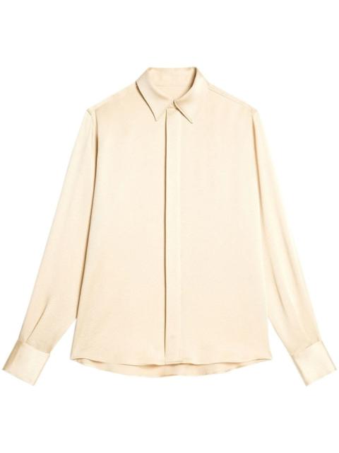 AMI Paris silk finish long-sleeve shirt
