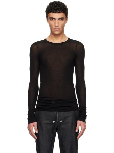 Rick Owens Black Hollywood Rib LS T-shirt